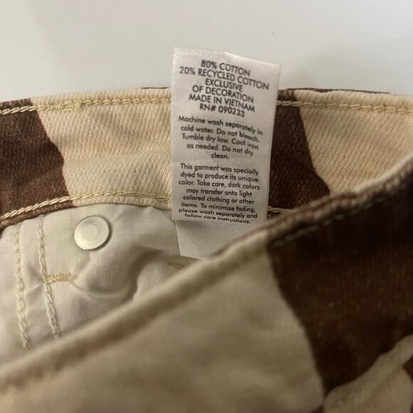 PacSun High Rise Festival Color Block & Floral Cutoff Shorts - Size 26 - Picture 4 of 5